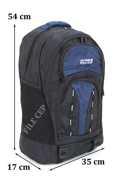 LOS ANGELES POLO CLUB Polo Club 17.3 Inch Laptop Backpack Half Mountaineer and Travel Waterproof Fabric