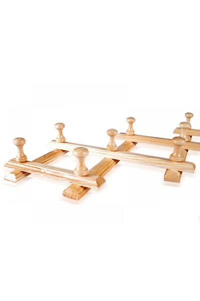 Taktakicat Wooden Wall Hanger Accordion Hanger Door Hanger 10 Knobs Hanger