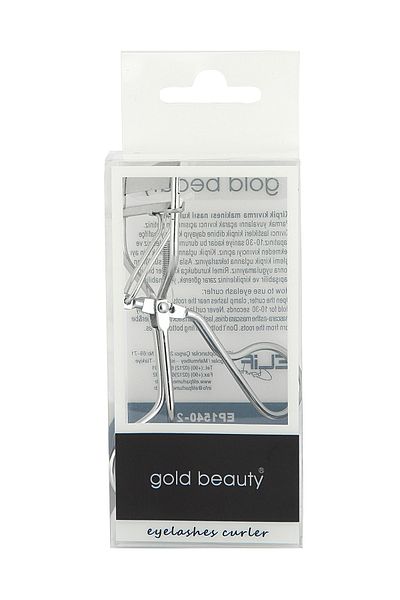 Gold Beauty Eyelash Curling Scissors Gray (with refills)