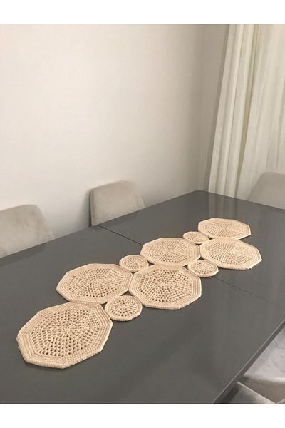 Parla Life Χειροποίητο Πλεκτό Runner με σχέδιο 40x107 εκ