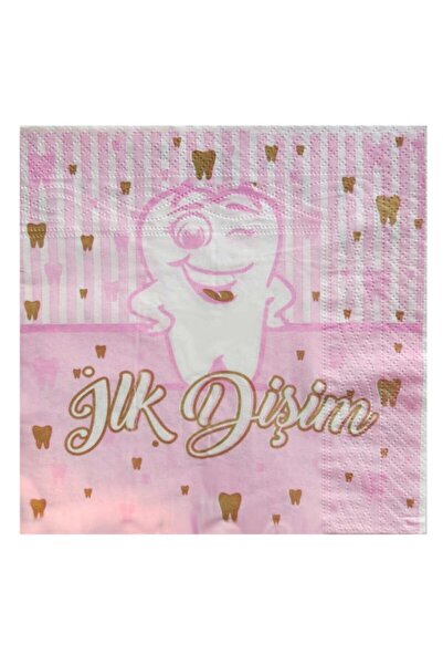 Huzur Party Store Ilk Dişim Yazılı Peçete Dişim Çıktı Konsepti Diş Buğdayı Pa...