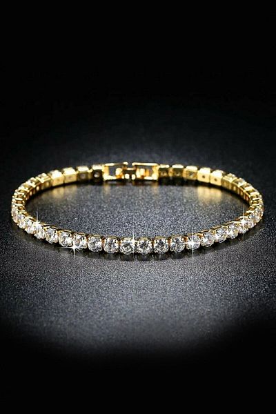 The Collection Women's Luxury Waterway Gold Color Tarnish Stainless Steel Bracelet