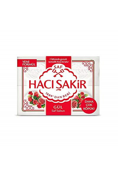 Hacı Şakir Rose White Mold Soap 4x150 G