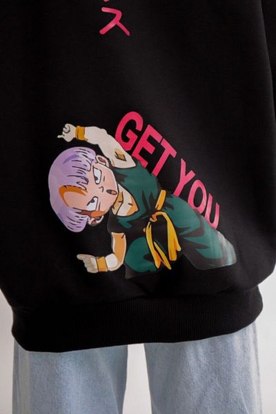 Hediye Deposu Hanorac negru cu glugă Anime Dragon Ball Z Get You