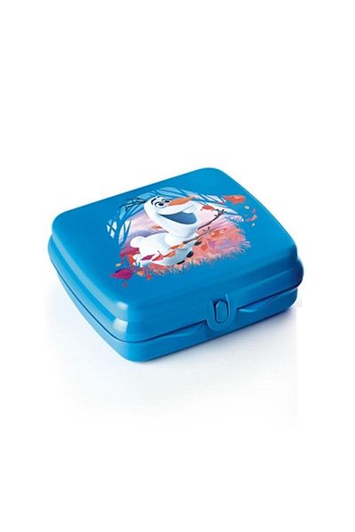 Tupperware Lunch Box Portable Sandwich Container Anna&elsa-olaf Hsgl Blue