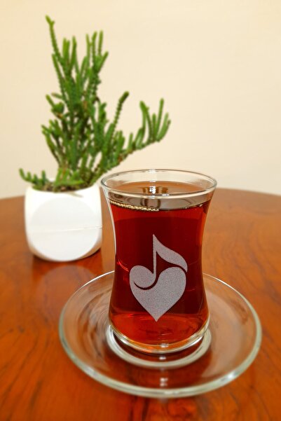 Zenobia Notalı Kalp Işlemeli 6'lı Çay Seti 155 cc