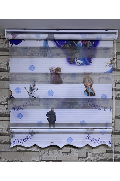 PERDECİNİZ Elsa Karlar Ülkesi Dijital Baskılı Zebra (etekli)