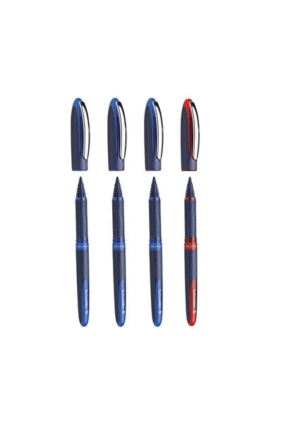 SCHNEIDER One Business 0,6 Mm Roller Imza Kalemi 3 Mavi 1 Siyah 1 Kırmızı