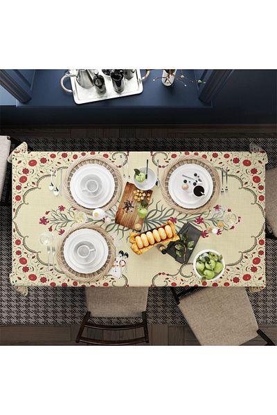 Adawall Red Tulip Tablecloth 160x220cm