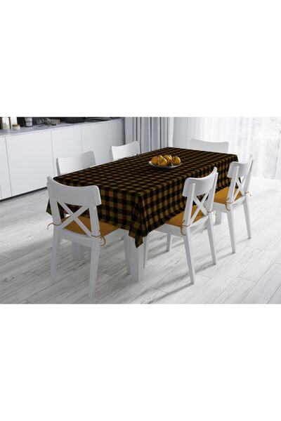 Adawall Yellow-black Square Tablecloth 160x220cm