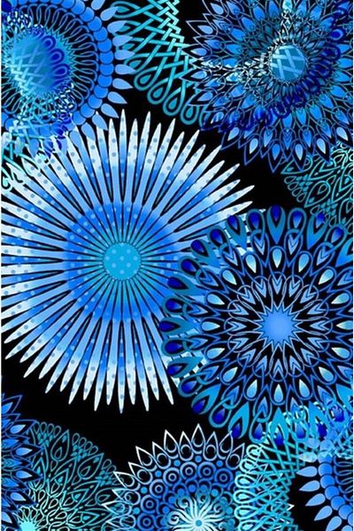 MARCEL SANAT Blue Pattern Marcel Art Diamond Mosaic Painting 38X56Cm