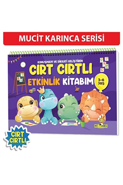 yükselen zeka Konuşma Ve Dikkati Geliştiren 3-6 Yaş Cırt Cırtlı Etkinlik Kitabım
