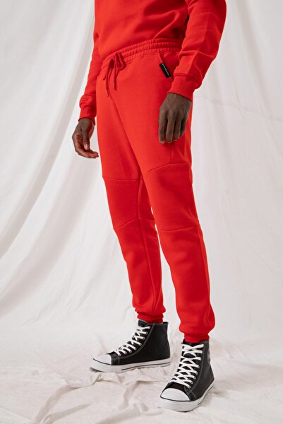 gothamvibes Erkek Kırmızı Eşofman Altı