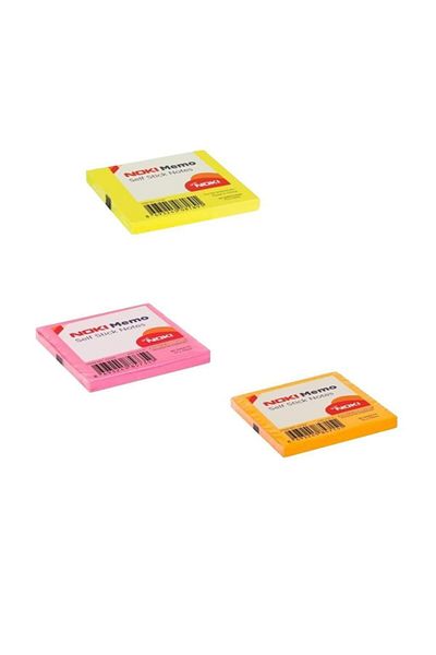 Noki Memo Adhesive Note Paper 75x75 3 Colors