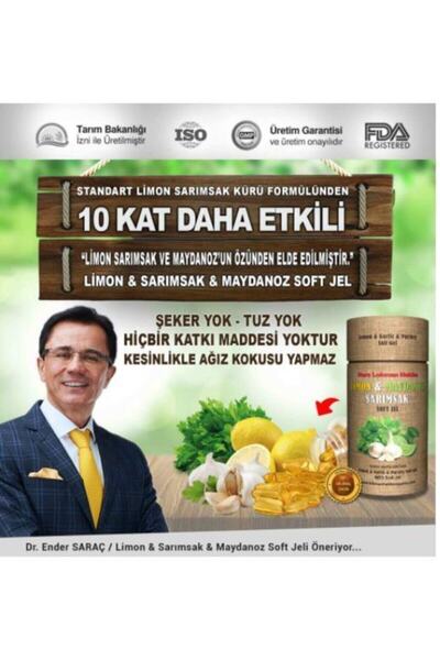 Nurs Lokman Hekim Limon Maydanoz Sarımsak Kapsülü 60 Kapsül