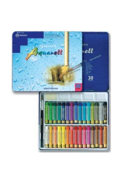 Mungyo Gallery Aquarell Crayon Water Soluble Pastel Paint 30 Colors Metal Box