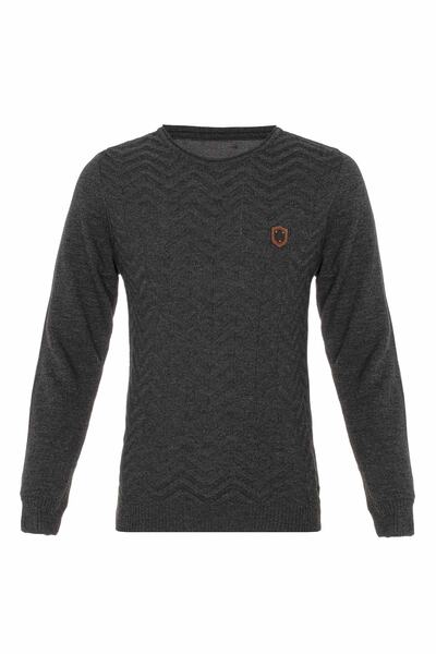 Cipo&Baxx Bp105 Çift Yakalı Gri Çocuk Kazak