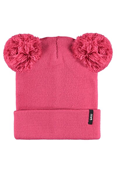 Kitti قبعة تريكو بومبوم للفتيات من 3 إلى 8 سنوات
