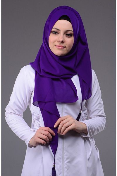 Sunway Women's Purple Chiffon Shawl