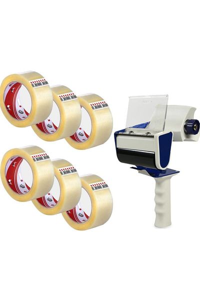 Mas 670 Duct Taping Machine + 6 Vege Duct Tapes 45 X 100 m (Lion)
