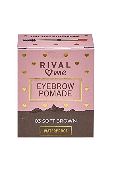 Rival Loves Me مرهم حواجب بني ناعم - مقاوم للماء، رقم: 03، قطعة واحدة