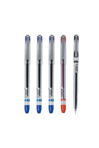 Dong-A My-Gel 0.5 mm Needle Tip Pen - 3 Blue, 1 Black, 1 Red