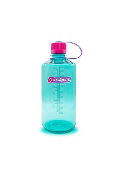 NALGENE زجاجة مياه سعة 1 لتر (فم ضيق) (تريتان) لركوب الأمواج