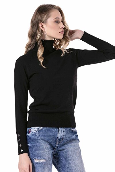 Cipo&Baxx Wp228 Black Turtleneck Sweater