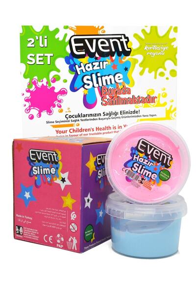Genel Markalar Özel Kutulu 2 Renk 180 Gr Hazır Slime Ce Belgeli Kaliteli Ele ...