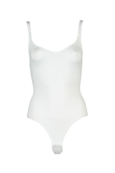 bejamonti مشد الجسم الأبيض بدون خياطة للنساء 2944