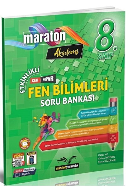 Maraton Yayınları 8. Sınıf Fen Bilimleri Etkinlikli Çek Kopar Soru Bankası Ma...
