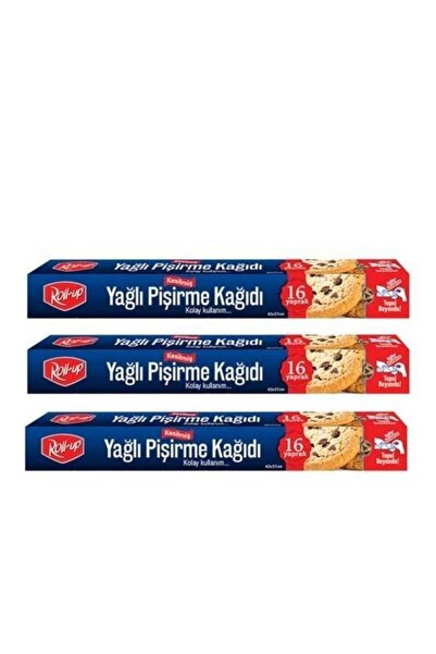Roll-Up Roll Up Kesilmiş Yağlı Pişirme Kağıdı 16'lı 3 Adet