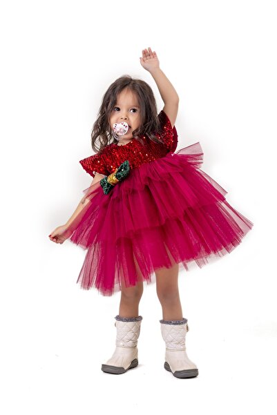 HEPSİMİNNAK Kiraz Prenses Çocuk Elbise