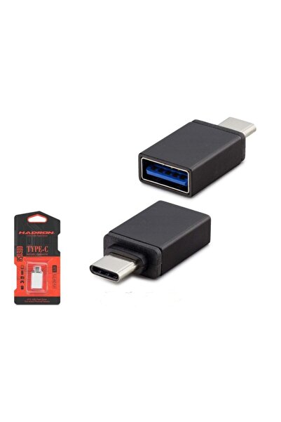 HADRON Otg Type-c To Usb Çevirici ve Otg Type-c To Usb Mavi Metal Kutulu Hn4457k
