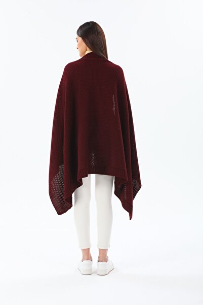 Ocean Dark Burgundy Shoulder Shawl