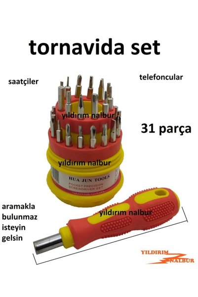 Genel Markalar Saatçi Tornavida Set 31 Parça Telefoncu Tornavida Takımı