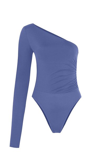 AQUELLA Body cu adunat asimetric Indigo