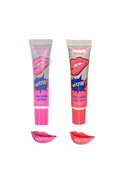 Janssen Cosmetics قطعتان من أحمر الشفاه رومانتيك بير يدوم طويلاً، لون البطيخ ...