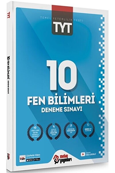 Metin Yayınları Yks Tyt Fen Bilimleri 10 Deneme Video Çözümlü Metin Yayınları