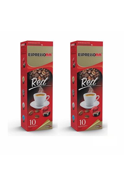 ESPRESSOMM Tchibo Cafissimo Compatible Red Capsule Coffee - 20 Pcs