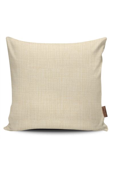 Alacastore Husă de pernă decorativă cu textura tricotată de culoare cremă lăptoasă