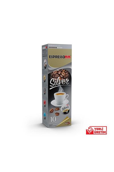 ESPRESSOMM Tchibo Cafissimo Silver Capsule Coffee - 10 Pcs Compatible Package