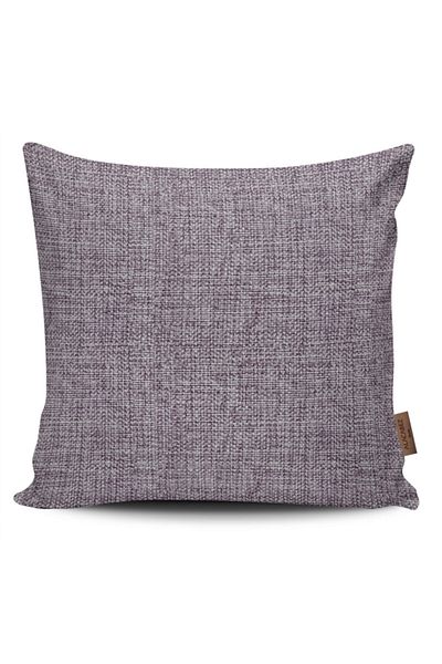 Alacastore Husă de pernă decorativă din țesătură tricotată de culoare gri-violet