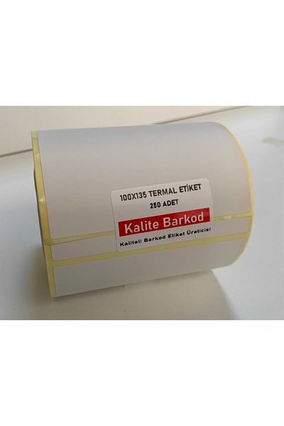 Kalite Barkod ملصق حراري 100x135| 6 لفات من الملصقات|