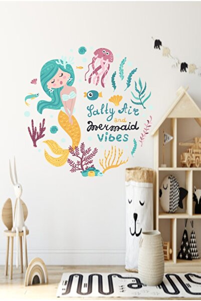 efekt reklam Mermaid And Her World Copii Camera bebelușului Tapet Adeziv Acce...