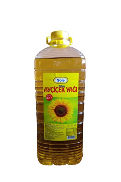 Sole Ayçiçek Yağı 5L Rafine – Yemek ve Kızartma İçin