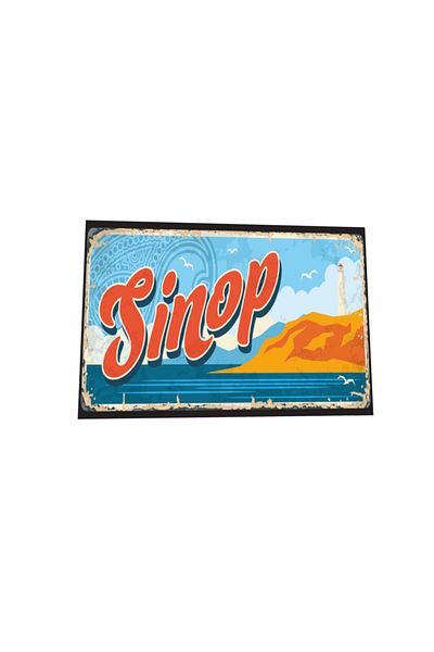 Hayat Poster Poster Sinop City Poster retro din lemn