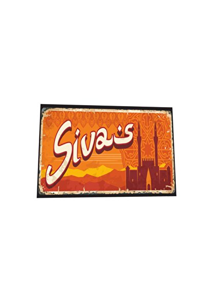 Hayat Poster Poster Sivas City Poster retro din lemn