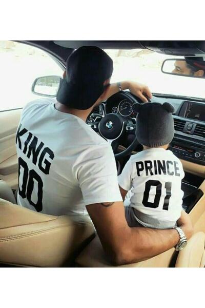 venüsdijital King Prince 00 01 White Tshirt Zıbın هو منتج واحد، أضف قطعتين إل...