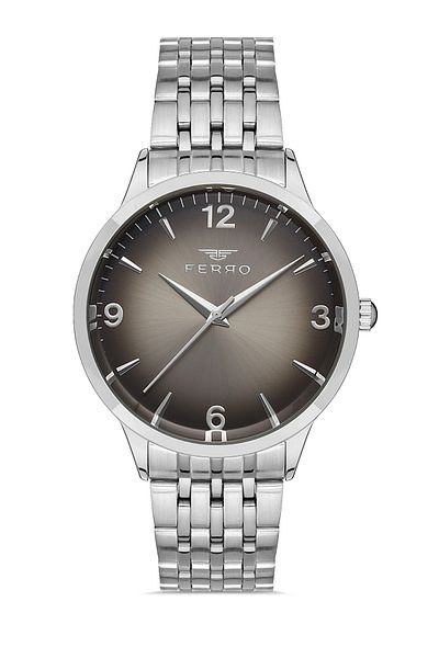 FERRO Silver Steel Cord Wristwatch F11932A-A2